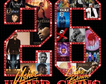 Raymond & Brown Tour 2026, Usher x Chris Brown RB Concert Tshirt Design ( Digital Download)