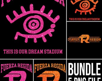 Bundle 5 PNG File Fuerza Regida , This Is Our Dream Tour,Fan Art T-Shirt Design (Digital Download)