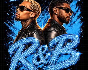 Raymond & Brown Tour 2026, Usher x Chris Brown RB Concert Tshirt Design ( Digital Download)