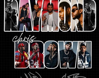 Raymond & Brown Tour 2026, Usher x Chris Brown RB Concert Tshirt Design ( Digital Download)