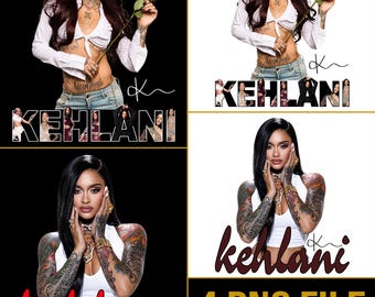 Kehlani Bundle 4 PNG File, World Tour North America T-Shirt Design Digital Download, Concert T-Shirt Design (Digital File)