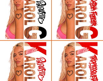 Karol G Papasito, Tropicoqueta 2026, Latina Forever Bundle PNG File, Reggaeton Concert Tshirt Design ( Digital Download)