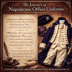 George Washington Napoleonic Uniform Navy Gold Military Costume Historical Revolutionary War Outfit - napoleonic uniform - military costume - historical outfit - revolutionary war - mens cosplay - officer uniform - reenactment gear - regency military - colonial costume - theatre costume - period clothing - custom uniform - vintage military - historical coat