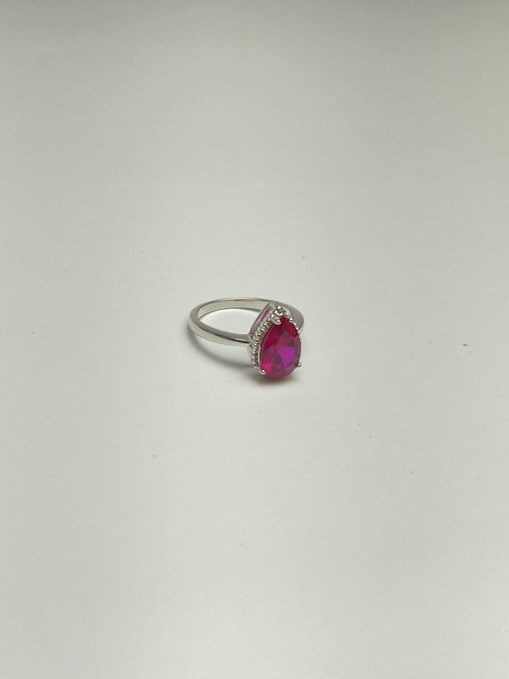Lab Created Ruby Solitaire Ring 2.9 CT Sterling S… - image 7