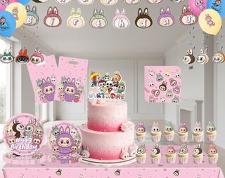 16 Pezzi Cake Topper Arcobaleno Con Cervo E Palloncini: Decorazioni Torta Compleanno Per Bambine E Ragazze – Tema Festa Glitter Rosa