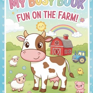 Farm Animals Busy Book – Printable Learning Activity for Kids - Etsy