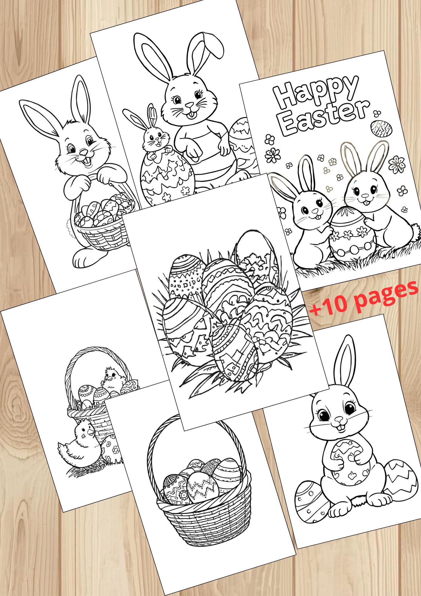 Easter Printable Activity Pack for Kids – Cut, Color & Build! - Etsy