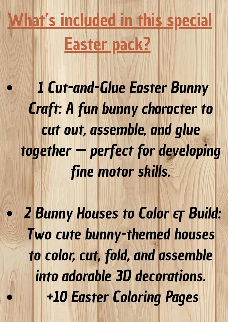Easter Printable Activity Pack for Kids – Cut, Color & Build! - Etsy