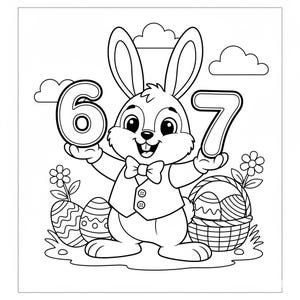 Disegni da colorare di Pasqua 6 e 7 da stampare – Un'attività primaverile divertente per bambini