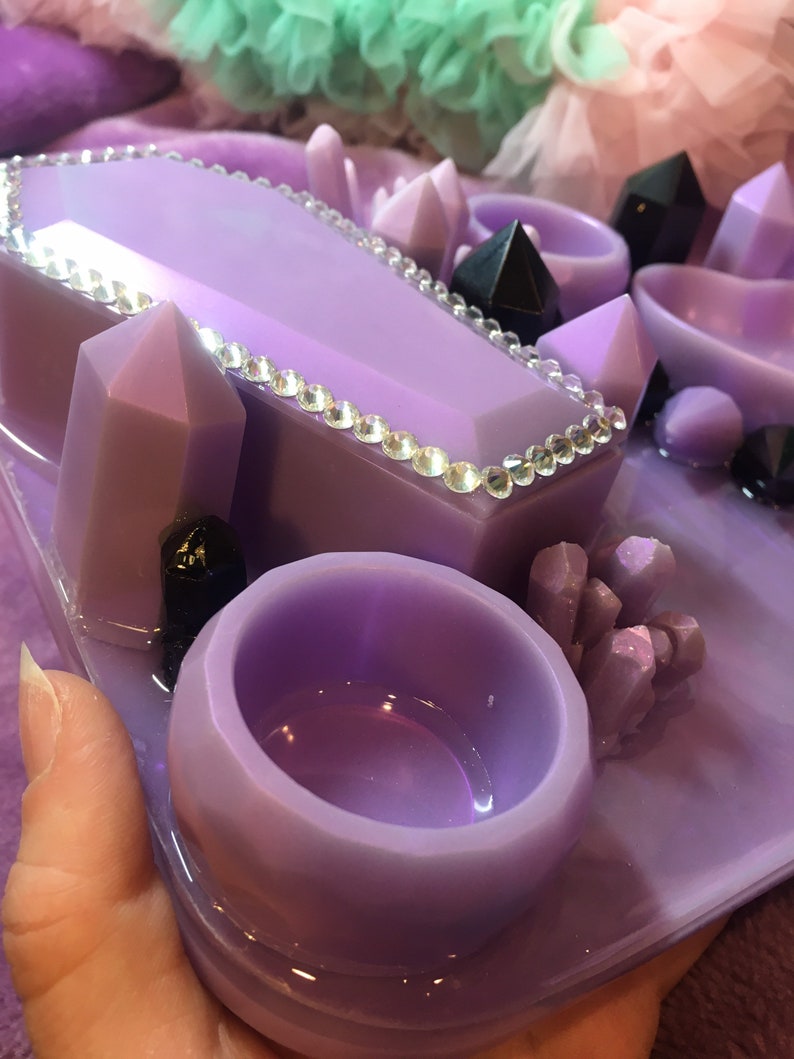 Large Purple Tray Etsy