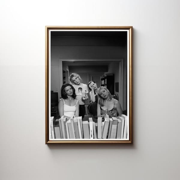 SATC Poster | Black and White Poster | Retro Poster | Wall Art | Digital Download