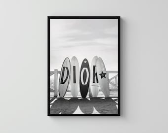 Póster de tabla de surf / Póster de diseño / Arte mural / Descarga digital