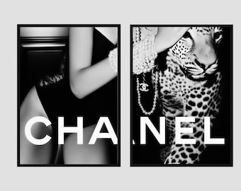 Póster de Elegancia Feroz / Póster de Alta Costura / Decoración de Pared / Descarga Digital