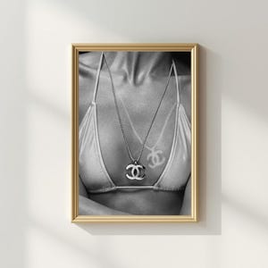 Tan Lines Poster | High Fashion Poster | Dorm Room Poster | Chic Poster | Digital Download