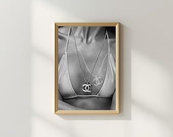 Póster de líneas de bronceado / Póster de alta costura / Póster de dormitorio / Póster elegante / Descarga digital