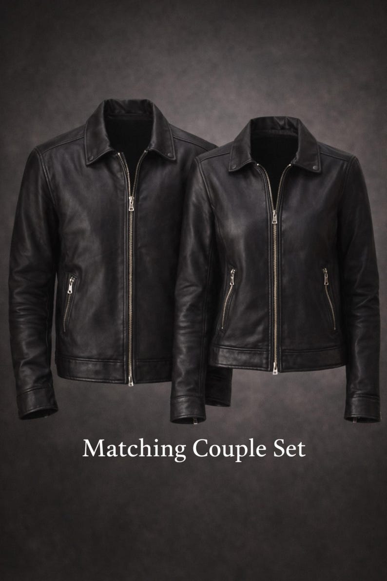 Matching Black Jackets for Couples | His and Her Winter Outerwear ...