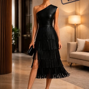 leather pleated dress Faux Leather Pleated Dress Fashion Trends Outfit Ideas Urban Chic Apparel  Leather Pleated