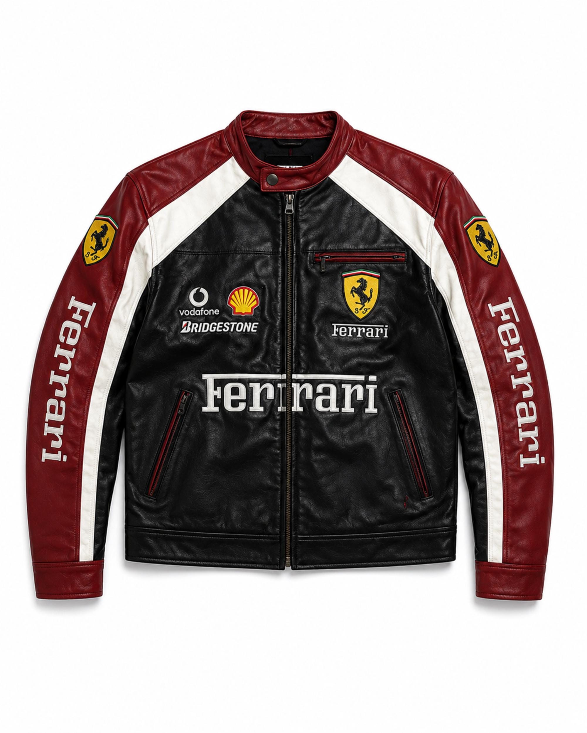Leather ferrari jacket - Etsy 日本
