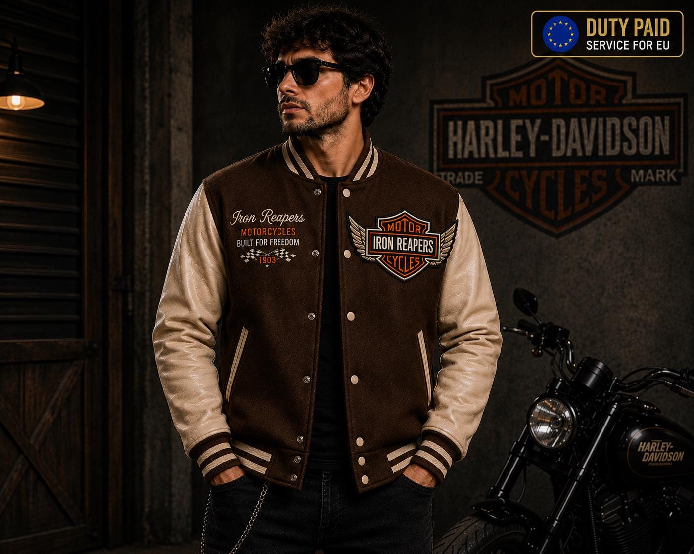 Harley Davidson Leather Jackets - Etsy