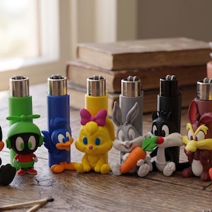 Ultimat Looney Tunes Clipper-tändarfodralpaket | 8 karaktärer i 3D-utskriftsformat (STL-filer) | Bugs, Tweety, Daffy | Flerfärgsklar