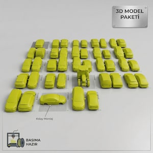 3D Printable Car Models & Rims Bundle | 40+ Vehicles, 30+ Wheels
