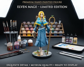 Marcille Figure Hand Painted | Dungeon Meshi | Custom Anime Resin Figure | Fantasy Display Statue