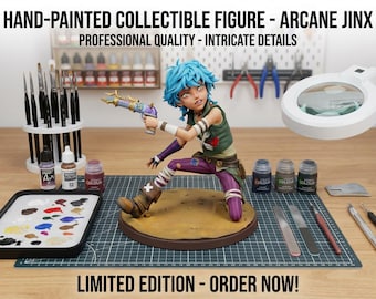 Isha Hand-Painted Resin Statue – Arcane Fan Art – League of Legends – Custom Collectible Figure