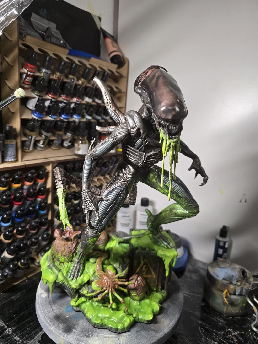 Alien 197 Xenomorph Alien – Hand-painted 3D Figure – Unique Piece – Collector's ...
