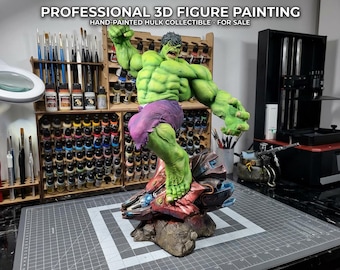 Hulk – Figura 3D pintada a mano | Escultura artesanal de gran tamaño | Pieza única para coleccionistas