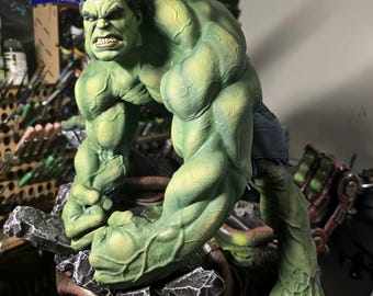 Hulk 1/6 Collectible Statue | Hand Painted Premium Resin Figure | Realistic Custom Display Piece | Marvel Inspired