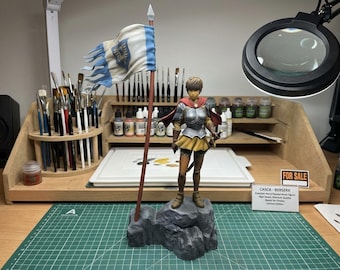 Casca Hand Painted Resin Figure – Berserk Fan Art – Custom Anime Collectible Statue