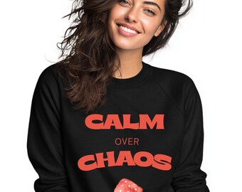 Calm Over Chaos Sweatshirt: Garment-Dyed Cotton Fleece Crewneck