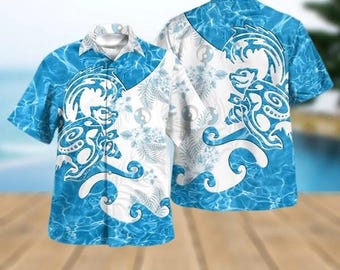 Blastoise Pokeball Hawaiian Shirt, Blastoise Pikachu Hawaiian Tee, PKM Aloha Beach Shirt, Anime Monster Pokeball Tee, Pokeball Beach Outfit