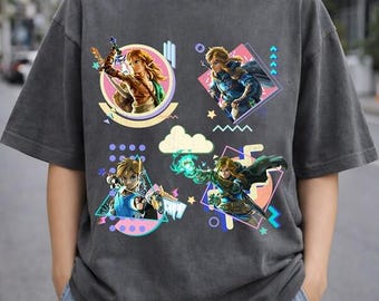 Retro Legend of Zelda Shirt, Legend Of Zelda Character Shirt, Zelda Graphic T-Shirt, Zelda Lover Tee, Vintage Video Game Shirt Gift For Him