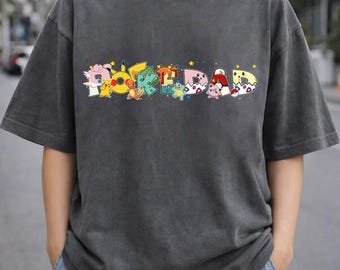 Camiseta PokeDad PokeMom, Camiseta Pokeball Pikachu Charmander Bulbasaur Gengar, Camiseta PokeDad para el Día del Padre, Regalo para papá Camiseta a juego para la familia