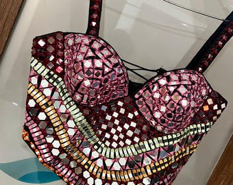 Heavy Bead Work Corset Blouse
