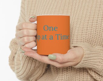 You Are Enough Mug | Orange Typography Ceramic Mug (11oz, 15oz)
