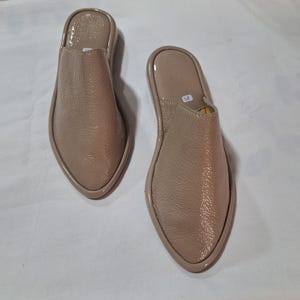 Babouches Marocaines Traditionnelles En Cuir Véritable - Taille 36 (EU) - Occasion Très Bon état