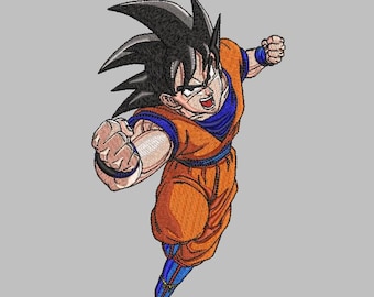 Goku Embroidery Design
