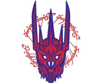 SAURON embroidery design file