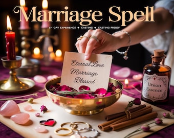 結婚の呪文、永遠の愛、コミットメントのエネルギー、関係の祝福、結合の儀式、ソウルメイトの絆、結婚式の実現