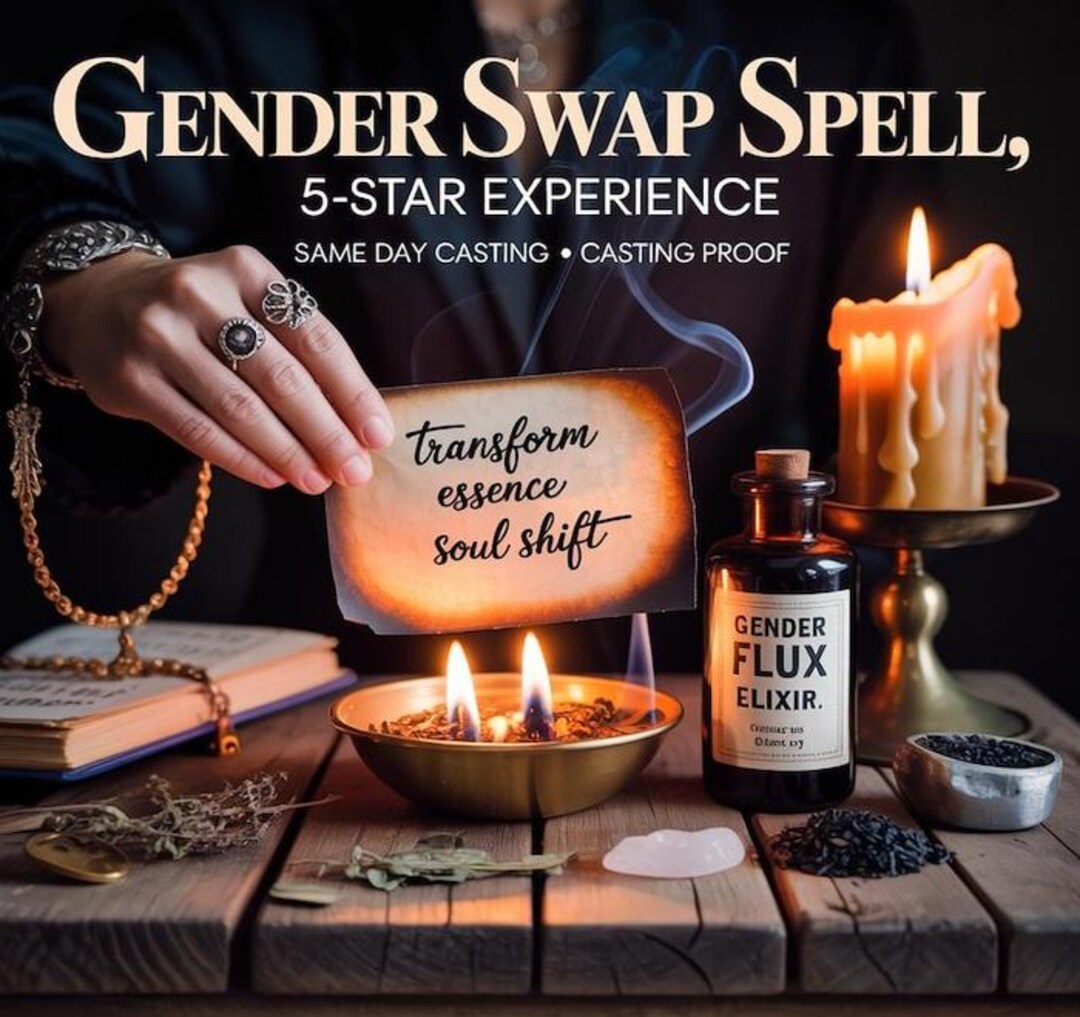 Rebirth Spell GENDER SWAP SPELL, Transformation Ritual, Identity Alignment, Self ...