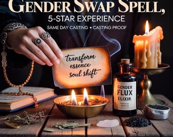 GENDER SWAP SPELL, transformation ritual, identity alignment, self-expression, aura rebirth, spiritual awakening