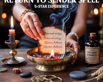 Hechizo DEVOLVER AL REMITENTE / Inversión de energía / Alineación de karma / Retorno negativo / Ritual de protección / Energía de justicia / Escudo espiritual