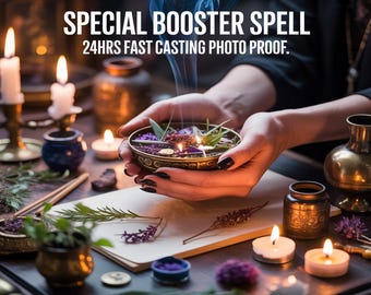 HECHIZO POTENCIADOR ESPECIAL, amplificación de energía, ritual de manifestación, imán para el éxito, empoderamiento personal, alineación de vida
