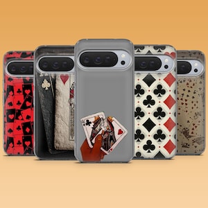 Spelkortstelefonskal Ace Classic Cover för Google Pixel 10, 10Pro, 9, 9Pro, 8A, 8, 7A, 6A, Samsung S26, S25, S24Fe, A16, iPhone 16, 15