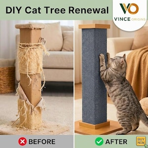 Self Adhesive Cat Scratch Mat: Furniture Protector, DIY Wall Carpet