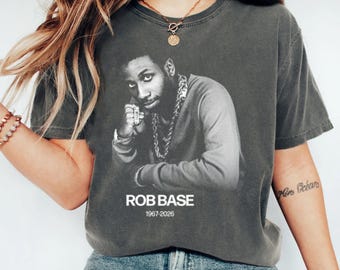 RIP Rob Base Hiphop Legend T-shirt, Legends Never Fade Rap Tee, Vintage jaren 90 Hiphop Grafisch Shirt, Old School Rapper Tribute Streetwear