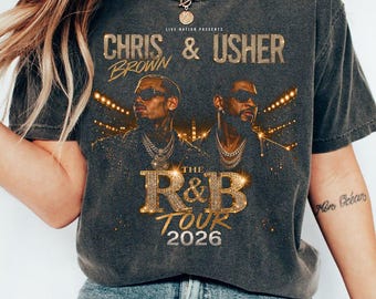 Chris Brown Usher R&B Tour 2026 concert-T-shirt