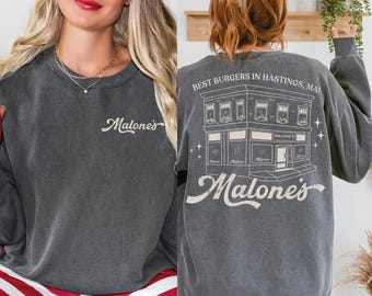 Malone's Diner-shirt, T-shirt Retro Burger Restaurant, Briar University-shirt, T-shirt Hockey Romance